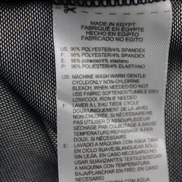 Reebok Golf Polo Shirt Mens 6XL Black Polyester Stretch Short Sleeve Pullover - Picture 8 of 13